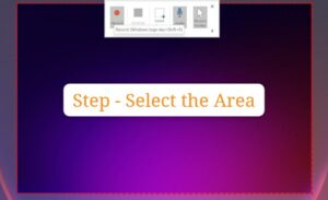 Steps on how to record screen on Windows 11 with MS Powerpoint - Select the area